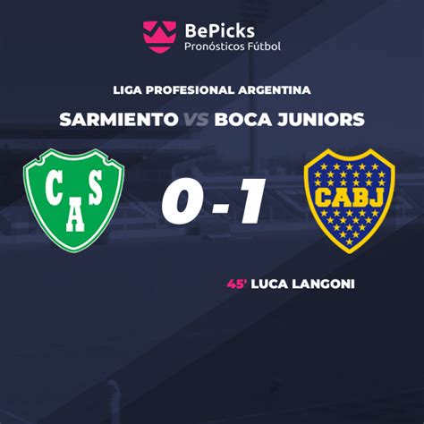 boca juniors vs sarmiento prediction